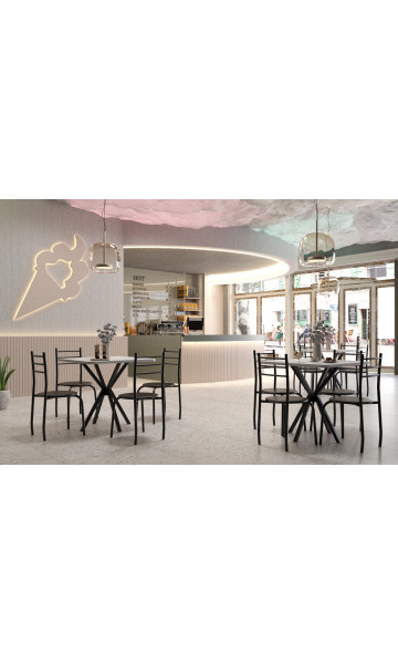 Mesa  Tampo Quadrado de 1000x100x0,25 cm. canto arredondado. MA 2045